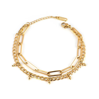 steel bracelet For Women stainless bracelets Heart Pendant Bracelets Fashion Chain Bracelets women Thick Bracelet Jewelry Gift