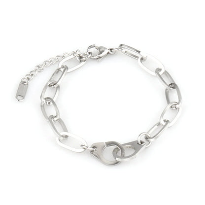 steel bracelet For Women stainless bracelets Heart Pendant Bracelets Fashion Chain Bracelets women Thick Bracelet Jewelry Gift