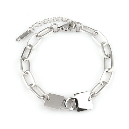 steel bracelet For Women stainless bracelets Heart Pendant Bracelets Fashion Chain Bracelets women Thick Bracelet Jewelry Gift