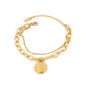 steel bracelet For Women stainless bracelets Heart Pendant Bracelets Fashion Chain Bracelets women Thick Bracelet Jewelry Gift