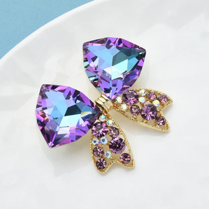 Brooches For Women Unisex New Sparkling Rhinestone Butterfly Brooches Pin Gifts