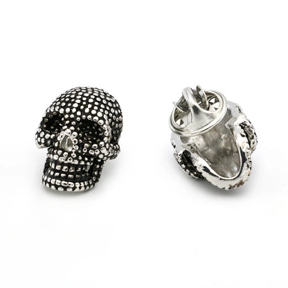 New Arrival Skull Design Lapel Pin Brooches Men's Suit Dress Studs Brooches Collar Party Engagement