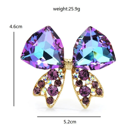Brooches For Women Unisex New Sparkling Rhinestone Butterfly Brooches Pin Gifts
