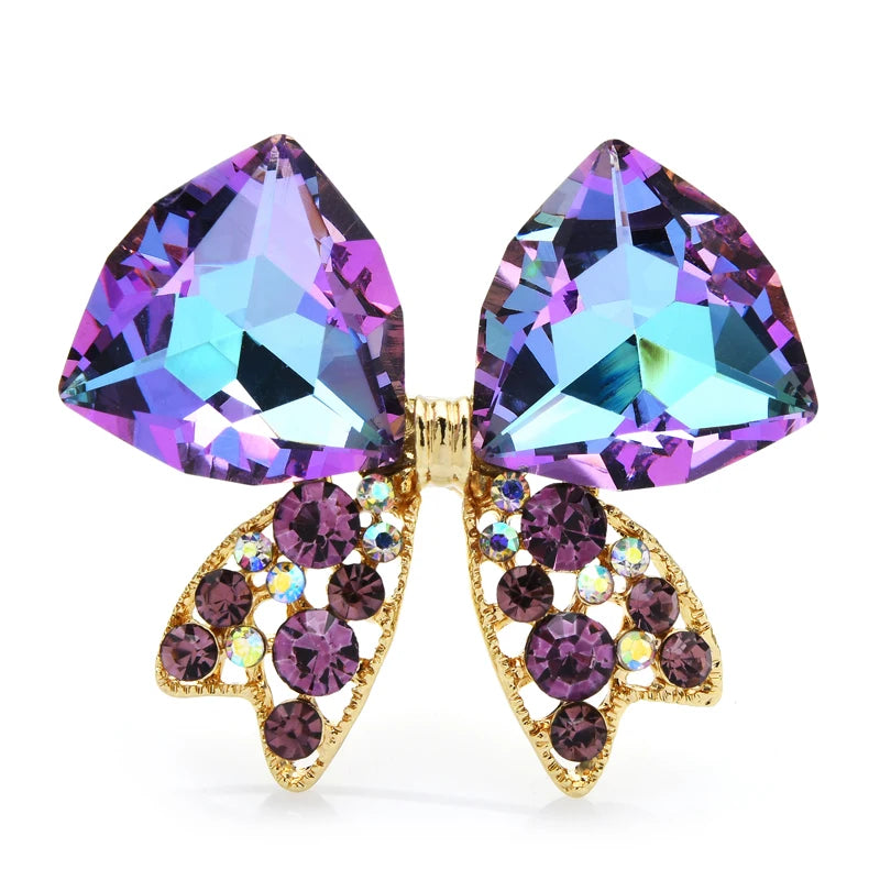 Brooches For Women Unisex New Sparkling Rhinestone Butterfly Brooches Pin Gifts