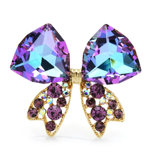Brooches For Women Unisex New Sparkling Rhinestone Butterfly Brooches Pin Gifts