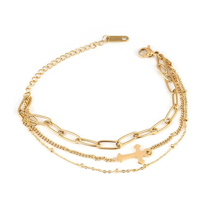 steel bracelet For Women stainless bracelets Heart Pendant Bracelets Fashion Chain Bracelets women Thick Bracelet Jewelry Gift