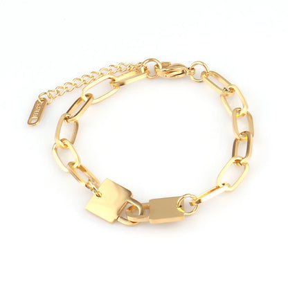 steel bracelet For Women stainless bracelets Heart Pendant Bracelets Fashion Chain Bracelets women Thick Bracelet Jewelry Gift