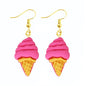 Earrings For Women Girls Cute Foods Hamburg Pizza Chicken Leg Candy Bottle Handmade Candy Kids Funny Resin