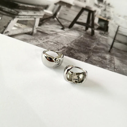 4 Designs Round Ball Geometric Earrings Textured Earrings for Women Star Earrings Basket Huggie Earrings 2019