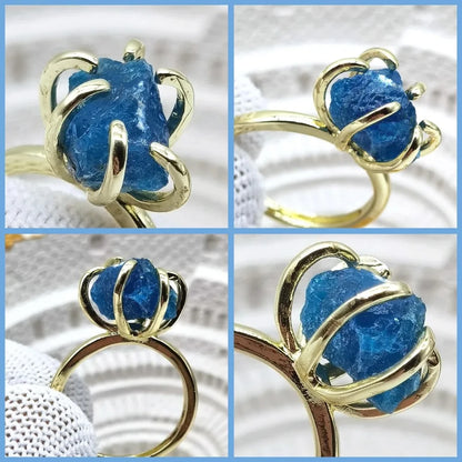 Women's Crystal Ring Adjustable Size Natural Stone Ring Ring Ring Ring Ring Amethyst Silver Silver Party Jewelry Opal Jewelry