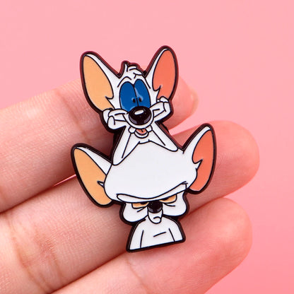 Cartoon Mouse Brooches for Women Cute Enamel Pins Badges Lapel Pins for Backpack Animal Jewelry Clothing Accessories Kids Gifts