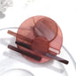 FishSheep Geometric Acrylic Irregular Round Circle Brooches for Women Irregular Multicolored Brooches Pins Accessories Gifts