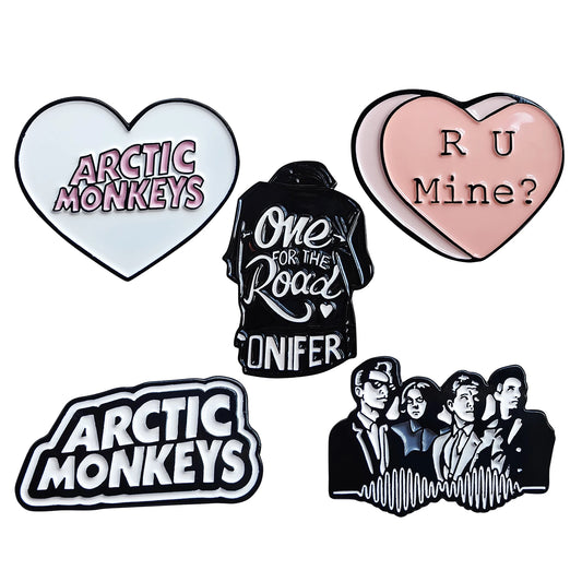 Monkeys Rock Band Artic Brooches Badges Metal Enamel Lapel Pins Brooches Jewelry Accessories