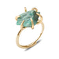 Women's Crystal Ring Adjustable Size Natural Stone Ring Ring Ring Ring Ring Amethyst Silver Silver Party Jewelry Opal Jewelry