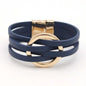 Leather Bracelets For Women 2024 Fashion Bracelets & Bangles Elegant Multilayer Wide Wrap Bracelet Female Jewelry Gift