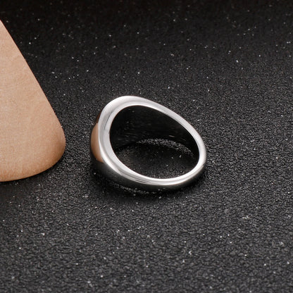 Signet Ring Stainless Steel Ring Classic Hipster Unisex Square Signet Ring Pinky Finger Ring Mens Small Signet Ring