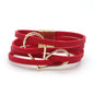 Leather Bracelets For Women 2024 Fashion Bracelets & Bangles Elegant Multilayer Wide Wrap Bracelet Female Jewelry Gift