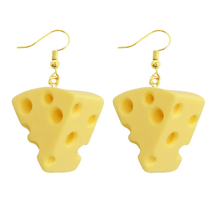 Earrings For Women Girls Cute Foods Hamburg Pizza Chicken Leg Candy Bottle Handmade Candy Kids Funny Resin