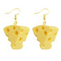 Earrings For Women Girls Cute Foods Hamburg Pizza Chicken Leg Candy Bottle Handmade Candy Kids Funny Resin