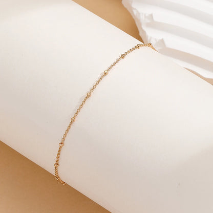 Kinitial Stainless Steel Anklets For Women Girls Summer Beach Barefoot Accessories Birthday Party Gift