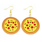 Earrings For Women Girls Cute Foods Hamburg Pizza Chicken Leg Candy Bottle Handmade Candy Kids Funny Resin