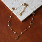 Anklets for Women Summer Beach Accessories Stainless Steel Stone Bead Chain Anklet Gold Color Leg Bracelets Bodychain Gifts