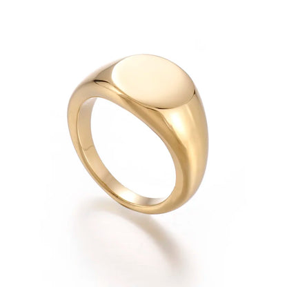 Signet Ring Stainless Steel Ring Classic Hipster Unisex Square Signet Ring Pinky Finger Ring Mens Small Signet Ring