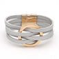 Leather Bracelets For Women 2024 Fashion Bracelets & Bangles Elegant Multilayer Wide Wrap Bracelet Female Jewelry Gift