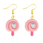 Earrings For Women Girls Cute Foods Hamburg Pizza Chicken Leg Candy Bottle Handmade Candy Kids Funny Resin