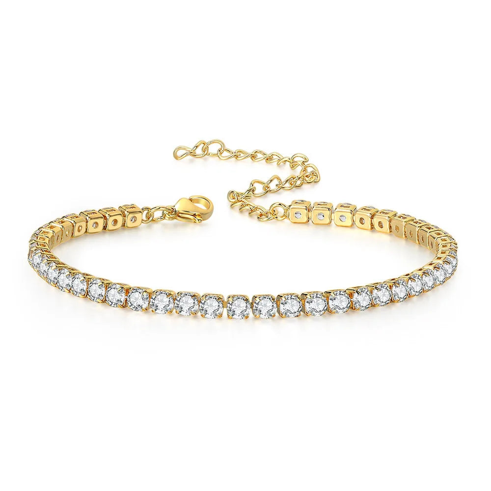 Dainty Anklets for Women Girls Layered Heart CZ Bead Initial Anklets 14K Gold Plated Waterproof Summer Beach Jewelry