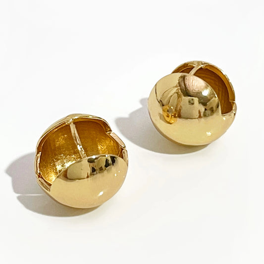4 Designs Round Ball Geometric Earrings Textured Earrings for Women Star Earrings Basket Huggie Earrings 2019