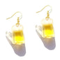 Earrings For Women Girls Cute Foods Hamburg Pizza Chicken Leg Candy Bottle Handmade Candy Kids Funny Resin