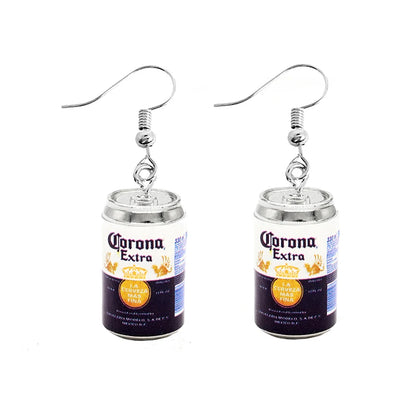Earrings For Women Girls Cute Foods Hamburg Pizza Chicken Leg Candy Bottle Handmade Candy Kids Funny Resin