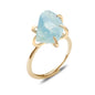 Women's Crystal Ring Adjustable Size Natural Stone Ring Ring Ring Ring Ring Amethyst Silver Silver Party Jewelry Opal Jewelry