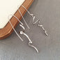 Abstract three-dimensional design earrings cool and handsome temperament fashion women exquisite retro ear hanging jewelry acces
