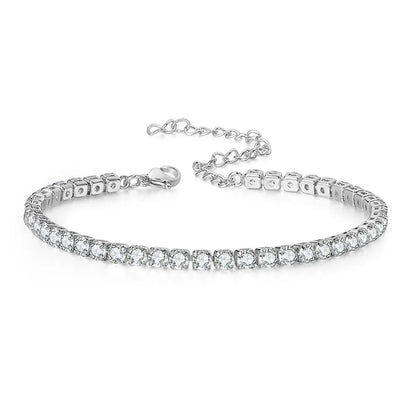 Dainty Anklets for Women Girls Layered Heart CZ Bead Initial Anklets 14K Gold Plated Waterproof Summer Beach Jewelry