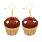 Earrings For Women Girls Cute Foods Hamburg Pizza Chicken Leg Candy Bottle Handmade Candy Kids Funny Resin