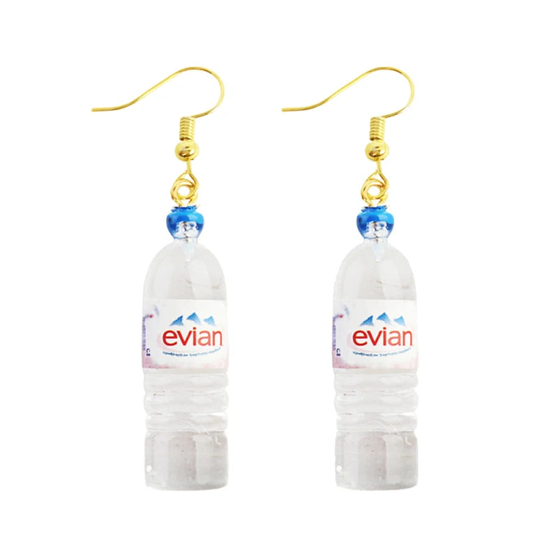 Earrings For Women Girls Cute Foods Hamburg Pizza Chicken Leg Candy Bottle Handmade Candy Kids Funny Resin