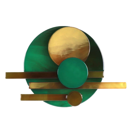 FishSheep Geometric Acrylic Irregular Round Circle Brooches for Women Irregular Multicolored Brooches Pins Accessories Gifts