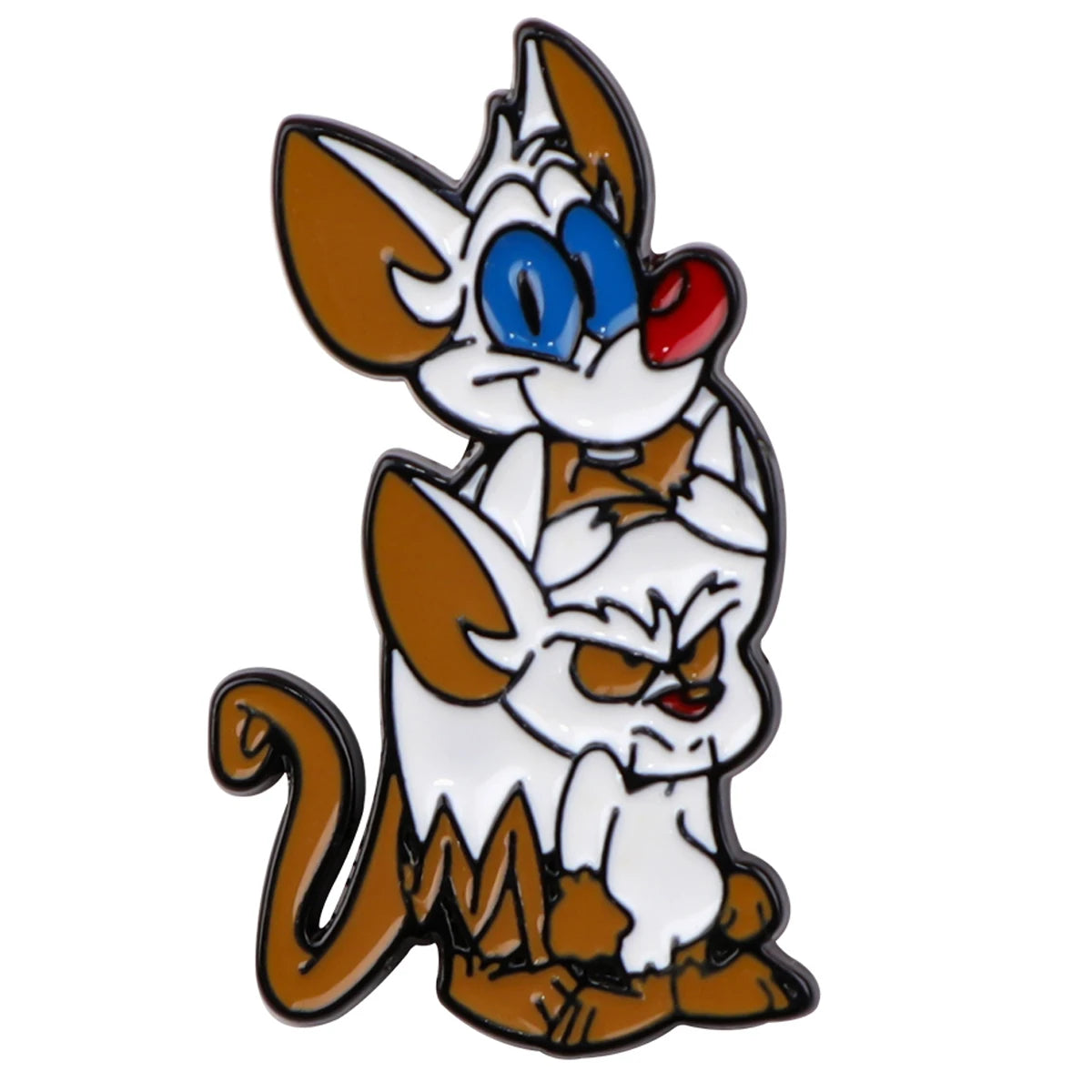 Cartoon Mouse Brooches for Women Cute Enamel Pins Badges Lapel Pins for Backpack Animal Jewelry Clothing Accessories Kids Gifts