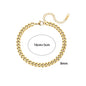Cuban Chain Anklets 18K Gold Plated Punk Different Width Waterproof Anklets for Women Jewelry Accessories