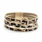 Leather Bracelets For Women 2024 Fashion Bracelets & Bangles Elegant Multilayer Wide Wrap Bracelet Female Jewelry Gift