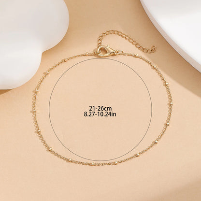 Kinitial Stainless Steel Anklets For Women Girls Summer Beach Barefoot Accessories Birthday Party Gift